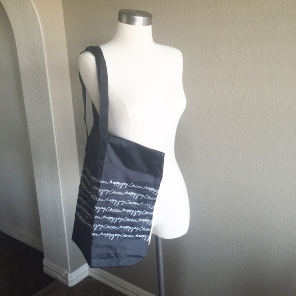 White House Black Market Reversible Happy Joy Cheers Tote - Picture 2 of 5